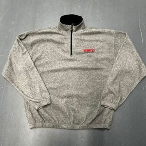 Vintage ESPN grey fleece quarter zip sweatshirt Size XL